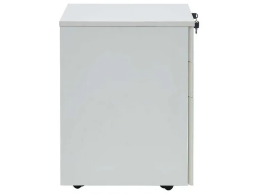 Behuizing Van Een Professioneel Mobiel Bureau - 3 Lades - Met Slot - Wit - Downtown