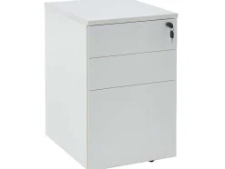 Behuizing Van Een Professioneel Mobiel Bureau - 3 Lades - Met Slot - Wit - Downtown