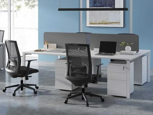 Behuizing Van Een Professioneel Mobiel Bureau - 3 Lades - Met Slot - Wit - Downtown