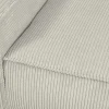 Beige Fauteuil Van Ribfluweel Amelia
