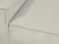 Beige Fauteuil Van Ribfluweel Amelia