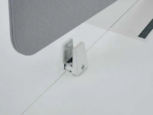 Benchbureau Voor 2 Personen - Wit - L160 Cm - Met Afscheiding - Downtown