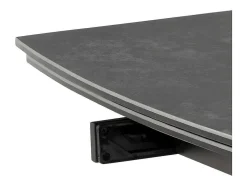 Berry Eetkamertafel 97X160/240Cm Met Extra Plaat Zwart.