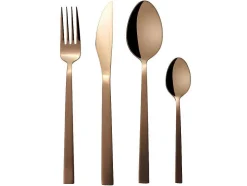 Bestekset 16 Stukken - Inox - Koperkleur - Briljant