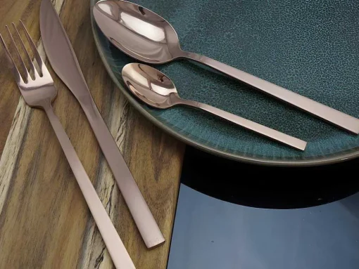 Bestekset 16 Stukken - Inox - Koperkleur - Briljant