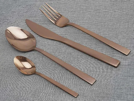 Bestekset 16 Stukken - Inox - Koperkleur - Briljant