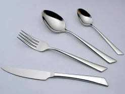Bestekset 24 Stukken Van Inox Grazia - Spiegelende Afwerking - Zilverkleurig
