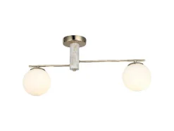 Biella Plafondlamp, Goud, Zilver, 15 X 68 X 32 Cm, Epikasa