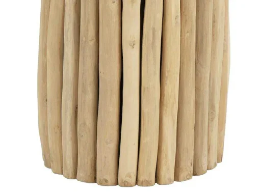 Bijzettafel Van Teakhout - Kleur: Naturel - Lutiana