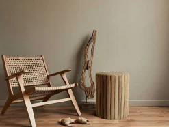 Bijzettafel Van Teakhout - Kleur: Naturel - Lutiana