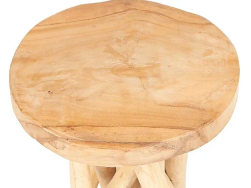 Bijzettafel Van Teakhout - Kleur: Naturel - Gayana