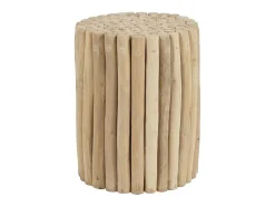 Bijzettafel Van Teakhout - Kleur: Naturel - Lutiana