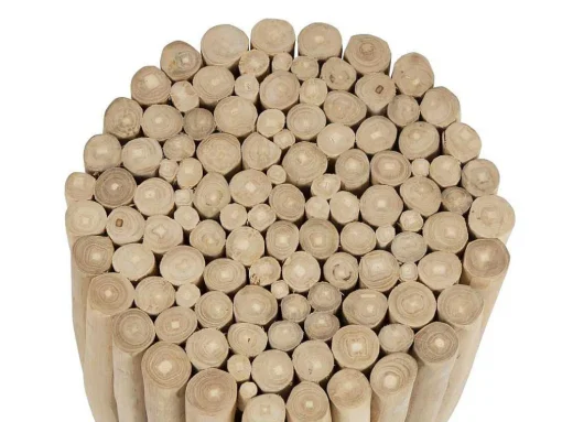 Bijzettafel Van Teakhout - Kleur: Naturel - Lutiana