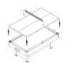 Biljarttafel 7 Voet Multi-Games Met Tennistafel Falcon