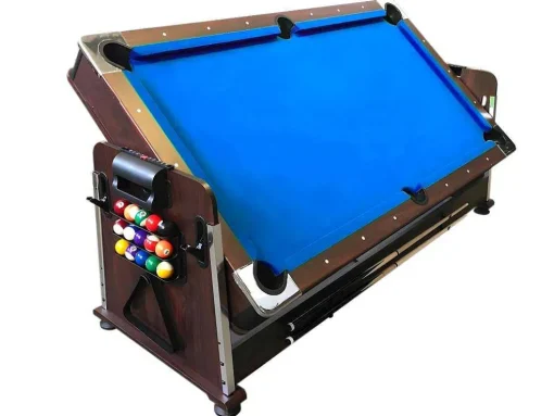 Biljarttafel 7 Voet Multi-Game Blauw Air Hockey + Tennistafel Stark