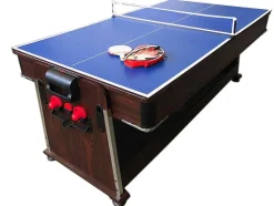 Biljarttafel 7 Voet Multi-Game Blauw Air Hockey + Tennistafel Stark