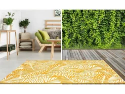 Binnen- Of Buitentapijt Bloemenmotief Curitiba - 150 X 200 Cm - Geel