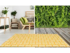 Binnen- Of Buitentapijt Etnische Stijl Grenada - 150 X 200 Cm - Geel