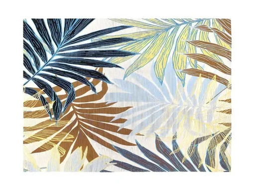 Binnen- Of Buitentapijt Etnische Stijl En Bloemenmotief Vegeto - 150 X 200 Cm - Groen