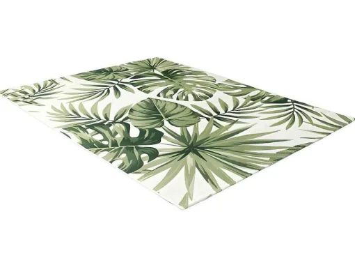 Binnen- Of Buitentapijt Etnische Stijl Bloemenmotief Palmo - 150 X 200 Cm - Groen