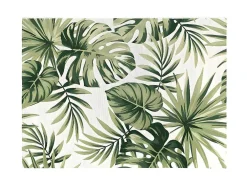 Binnen- Of Buitentapijt Met Blaadjes-Motief Palmo - 200X290Cm - Groen