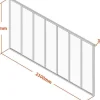 Binnenraam Van Aluminium Met Poedercoating - 210X130 Cm - Wit - Bayview