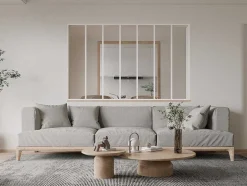 Binnenraam Van Aluminium Met Poedercoating - 210X130 Cm - Wit - Bayview