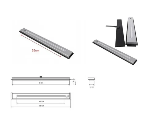 Bio-Ethanol Haard, 50 Cm, Bio-Ethanol Brander, Roestvrij Staal, Kratki Model
