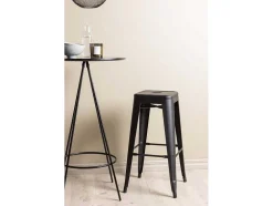 Bistro Barmeubelset Bartafel Zwart En 2 Tempe Barstoelen Zwart.