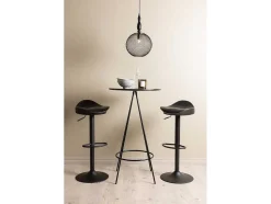 Bistro Barmeubelset Bartafel Zwart En 2 Adesto Barstoelen Zwart.