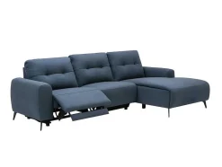 Blauwe Stoffen Hoekbank Rechts Neruda