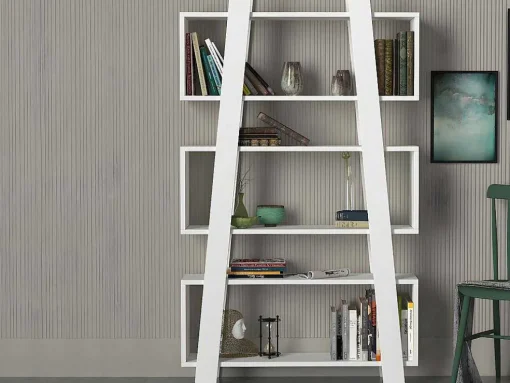 Boekenkast Met 3 Nissen - Wit - Esiri