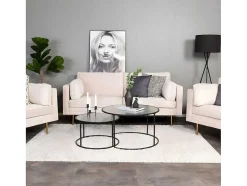 Boom Bank 3 Persoons Beige.