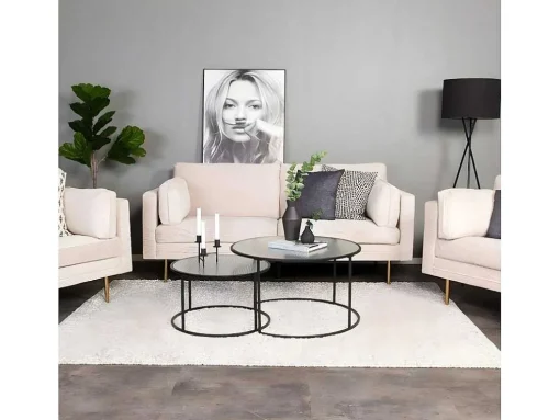 Boom Bank 3 Persoons Beige.