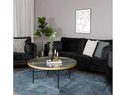 Boom Bank 3 Persoons Velours Zwart.
