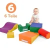 6 Bouwstenen Voor Kinderen Of Baby'S - Trappen En Glijbaan - Klimspeelgoed - Pu + Epe - Gratis Combinatie