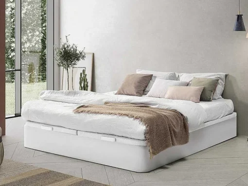 Boxspring - 180 X 200 Cm - Wit Mat - Hestia Van Ysmee