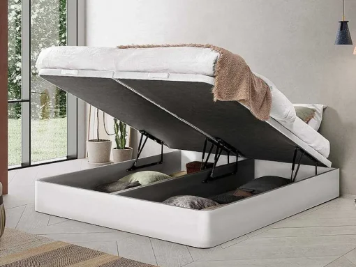 Boxspring - 180 X 200 Cm - Wit Mat - Hestia Van Ysmee