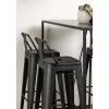 Brea Barmeubelset Bartafel Zwart En 4 Tempe Barstoelen Zwart.