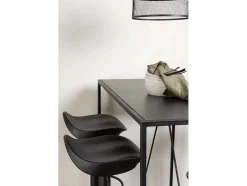 Brea Barmeubelset Bartafel Zwart En 4 Adesto Barstoelen Zwart.