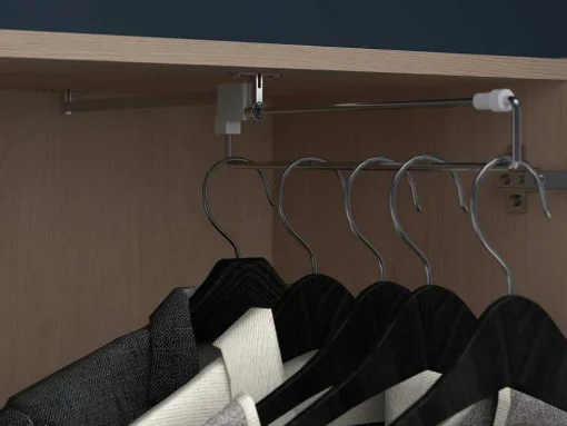 Brugkast Met Opbergruimte - Met Ledverlichting - L265 Cm - Kleuren: Glanzend Wit En Houtlook - Velona