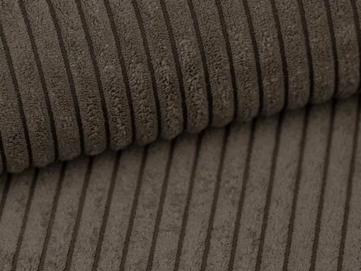 Bruine Fauteuil Van Ribfluweel Amelia