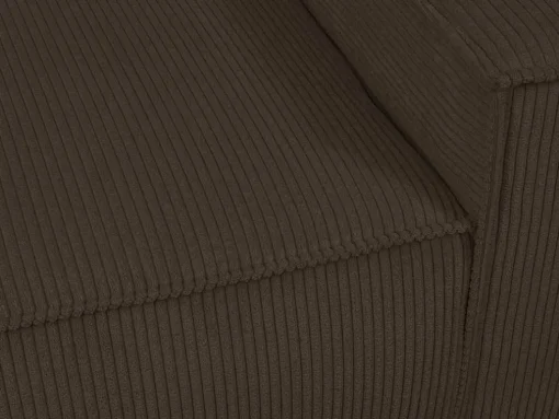 Bruine Fauteuil Van Ribfluweel Amelia