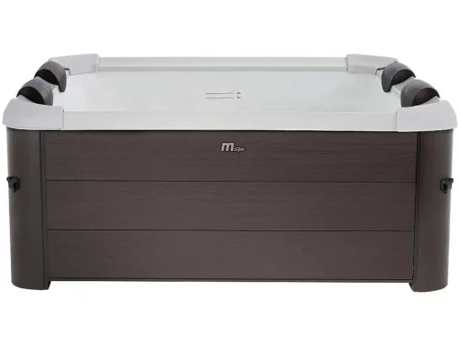Bruine Halfharde Spa Met 6 Plaatsen Met Accessoires - 120 Stralen - L160 X B160 X H65 Cm - Makemo Van Mspa