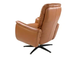 Bruine Leren Draaifauteuil 5117 Angel Cerda