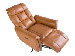 Bruine Leren Draaifauteuil 5117 Angel Cerda