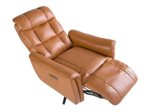 Bruine Leren Draaifauteuil 5117 Angel Cerda