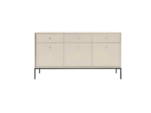 Buffetkast - 3 Laden En 3 Deuren - Beige - Bogdan