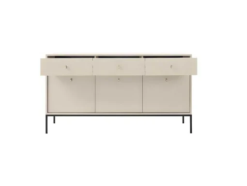 Buffetkast - 3 Laden En 3 Deuren - Beige - Bogdan