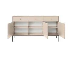 Buffetkast - 3 Laden En 3 Deuren - Beige - Bogdan